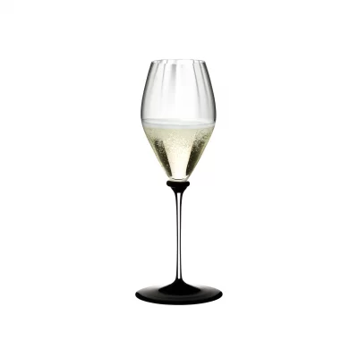IRRIS Fatto A Mano Performance Champagnerglas Mit Schwarzer Bodenplatte