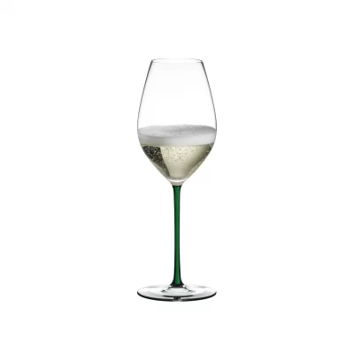 IRRIS Fatto A Mano Champagner Weinglas Grün